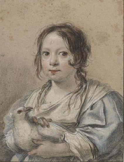 Simon Vouet Portrait of Angelique Vouet oil painting picture